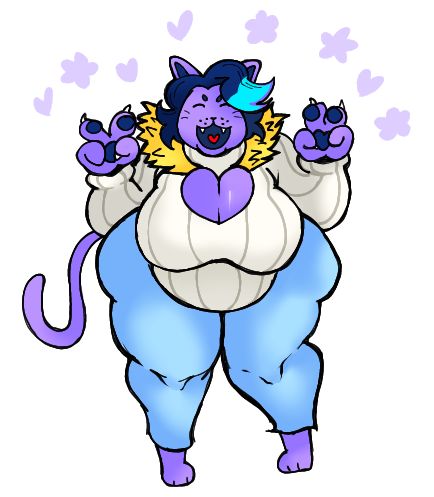 one low quality drawing of catty