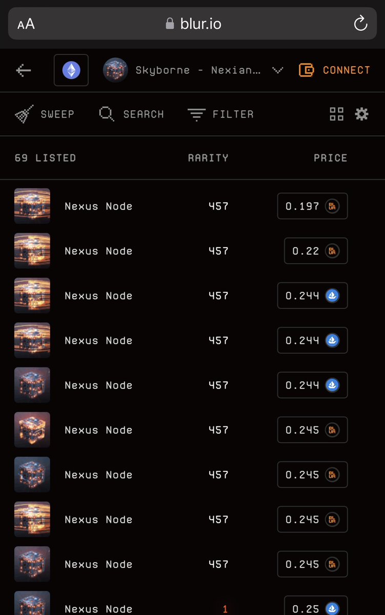 61eth's tweet image. Slowly recovering. Each Nexus has around 1.6m tokens in it if you have a scout to make it interceptor. 3 years of emission. Do your math.