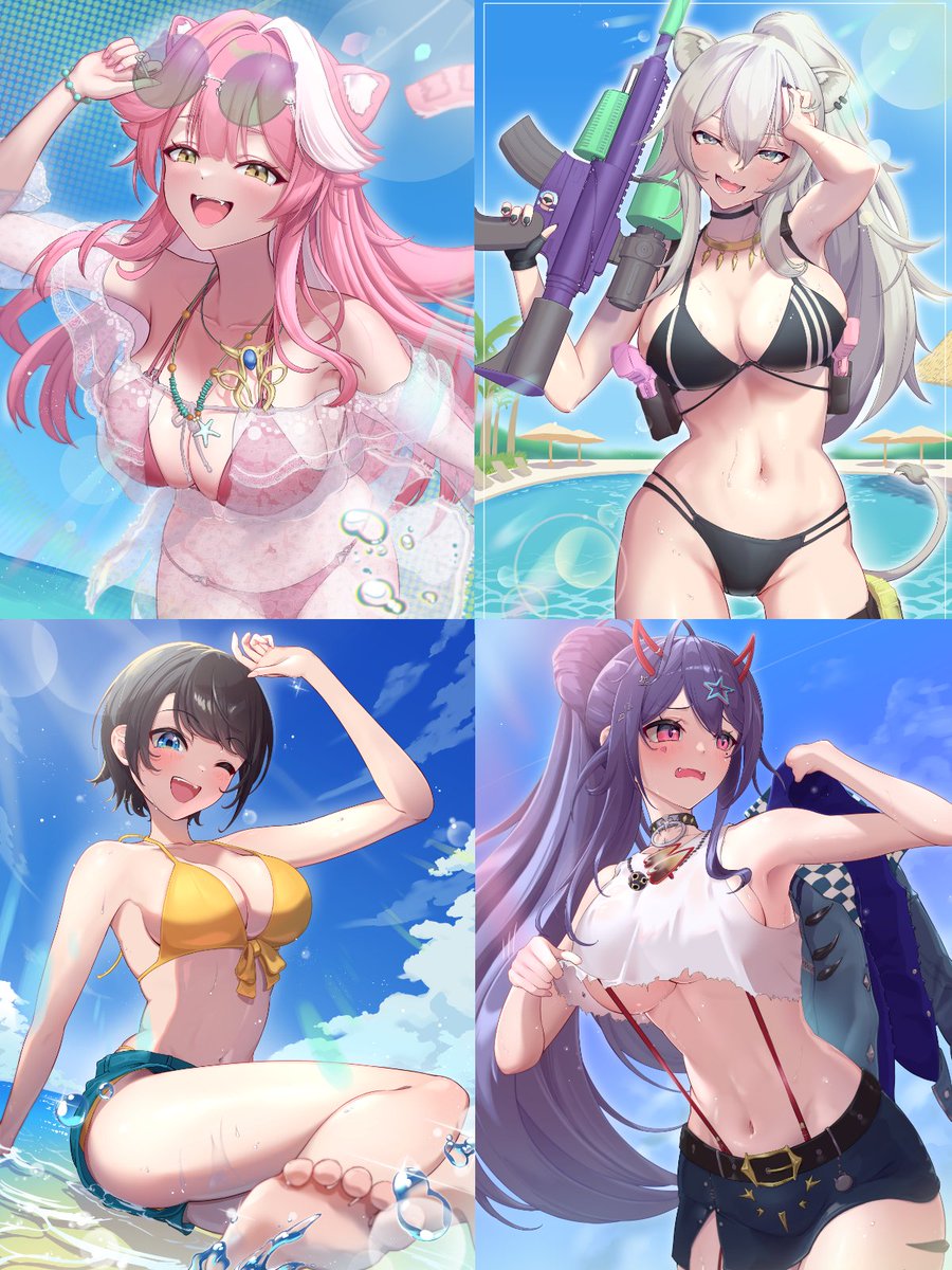 hareteruya15's tweet image. #三連休はフォロワーさんが増えるらしい
夏らしい絵をいっぱい描きたいわね…✨☀️