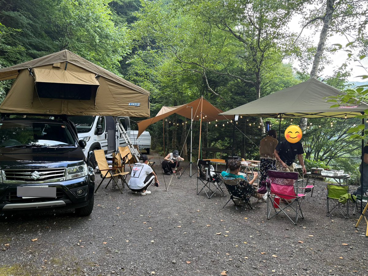 両家でキャンプ😆