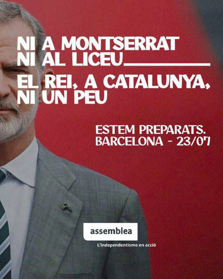 🔥✊ Vic ens ADHERIM i AFEGIM a la CONCENTRACIÓ promoguda per ANC

PERSISTIM i PERSEVEREM en la lluita per la LLIBERTAT. 🤜 Fem visible que no normalitzem l'ocupació i que seguim lluitant per la #independència!

#NoEnsFareuMaiEspanyols
#CatalunyaNoTéRei 
Som #RepúblicaCatalana!