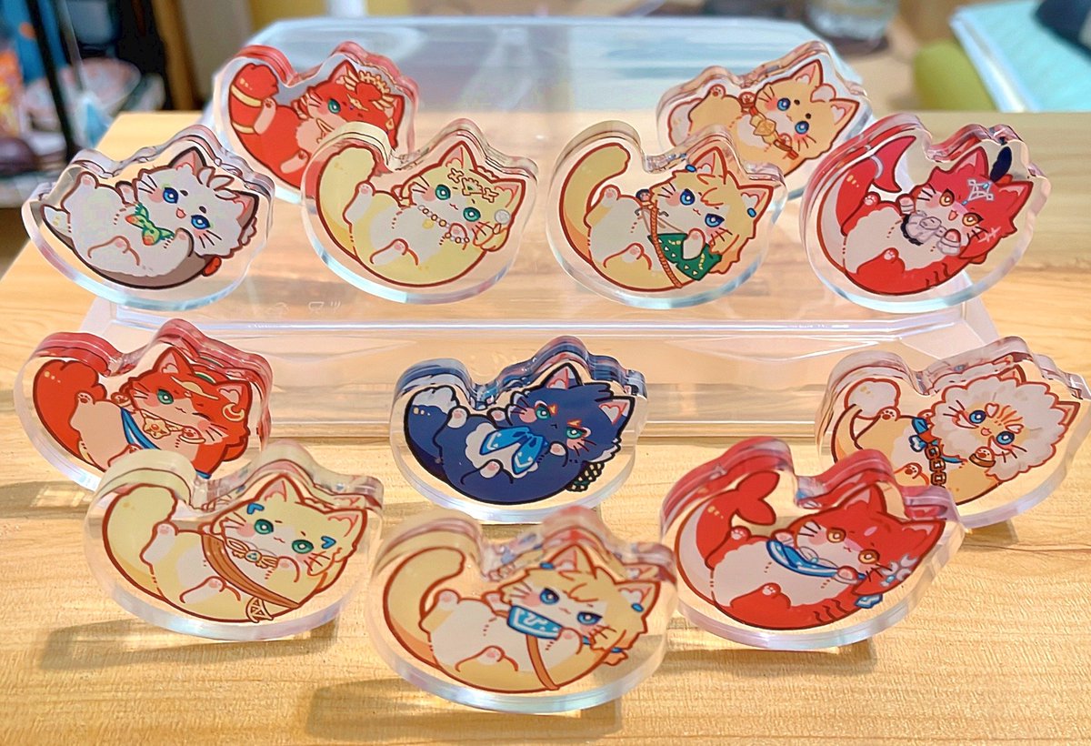nekohanemocha's tweet image. ฅ^•ﻌ•^ฅ sticker&amp;amp;Acrylic