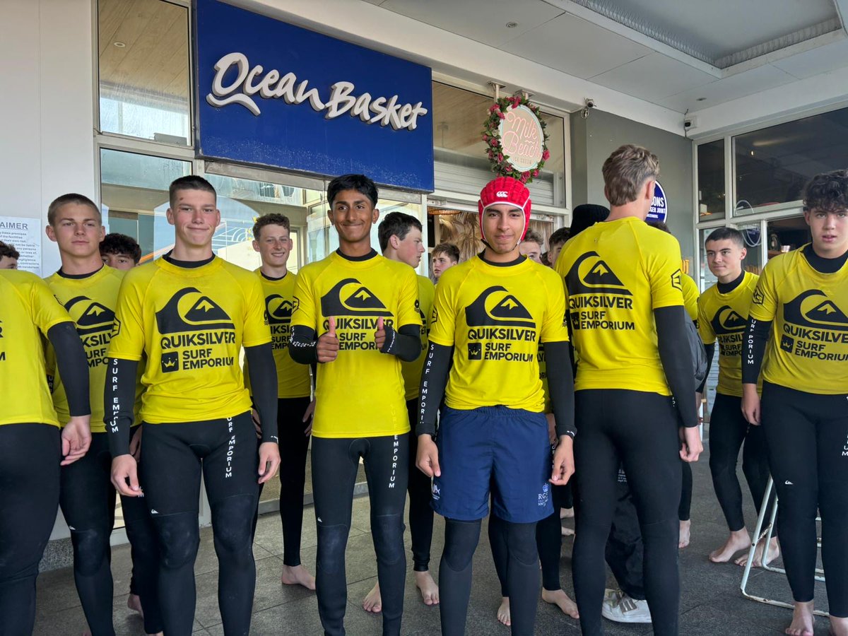 RGSHWSport's tweet image. Senior Rugby Tour - (Sat) a morning at the beach in Muizenburg and surf lesson @SurfEmporium.
@edwindoransport  @rgshw  @Hawkinsport  @rgshwboarding  @Quiksilver  #TheRGSHWWay