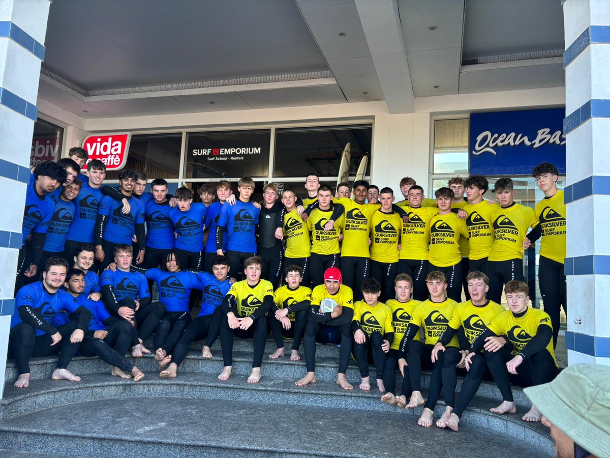 RGSHWSport's tweet image. Senior Rugby Tour - (Sat) a morning at the beach in Muizenburg and surf lesson @SurfEmporium.
@edwindoransport  @rgshw  @Hawkinsport  @rgshwboarding  @Quiksilver  #TheRGSHWWay