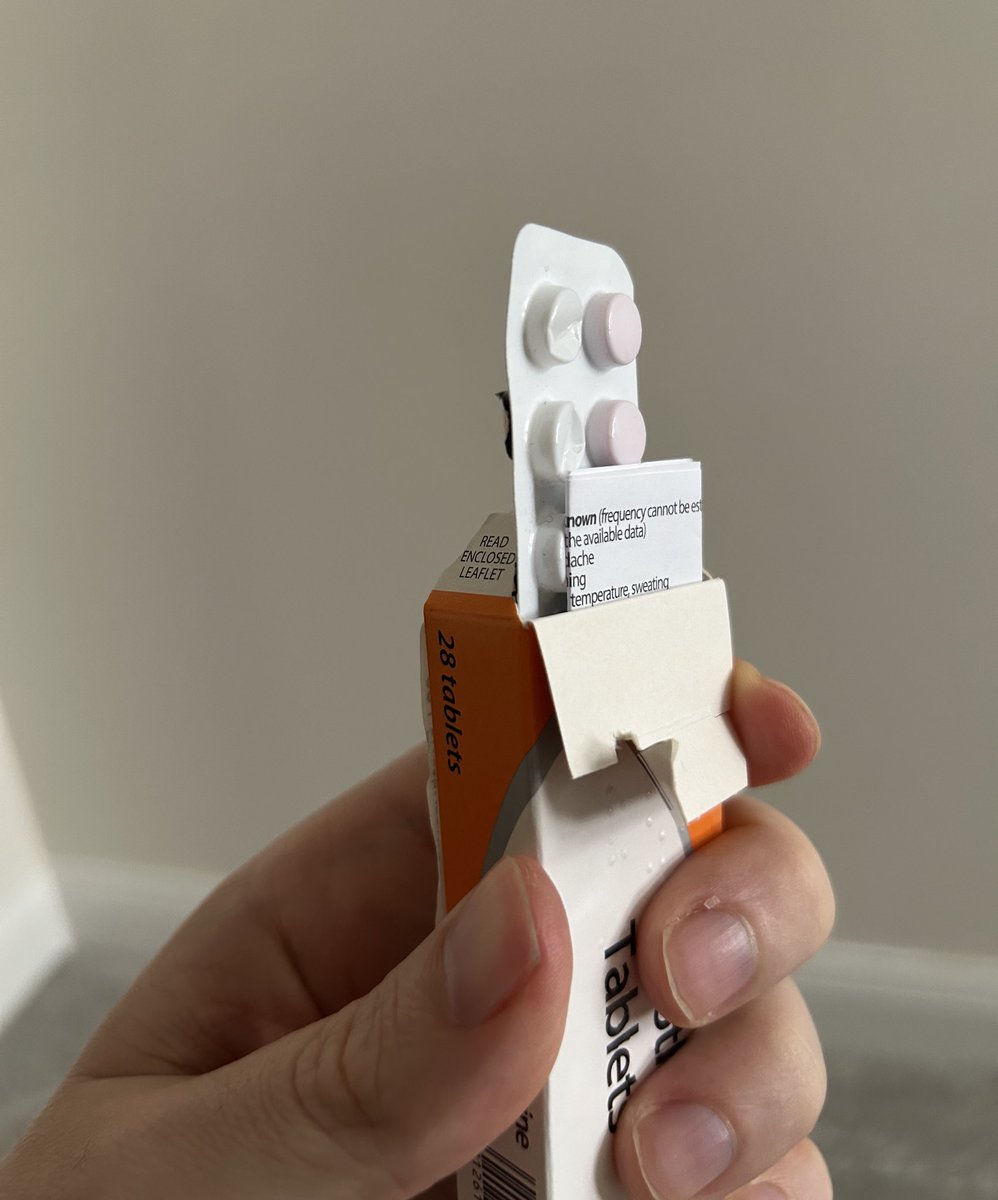 SoVeryBritish's tweet image. Small annoyance of the day: when you try to put medicine back into the box but the leaflet blocks you.