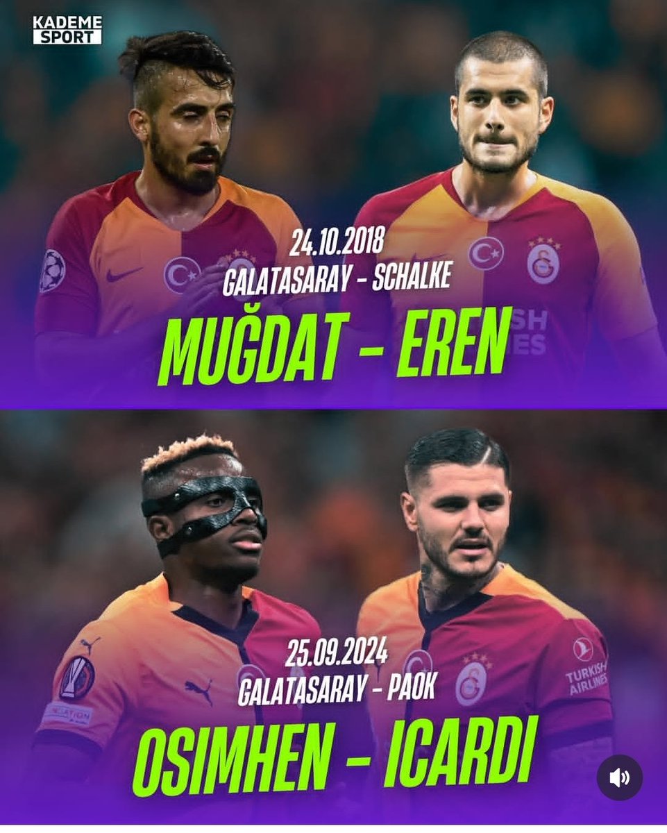 Sürekli YAPI YAPI diyenlere Galatasaray'ın 7 yılda geçirdiği evrimin fotoğrafını göstermek isterim  birinde 13.oluyorsun Diğerinde ambargo koyuyorsun