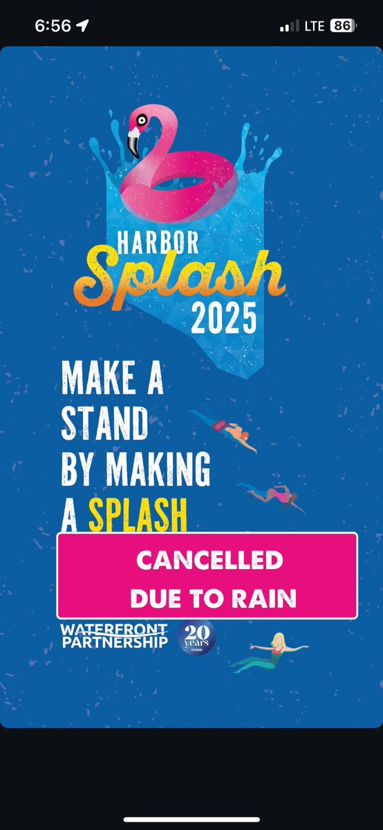 janay_reece's tweet image. NEW THIS MORNING: Waterfront Partnership has cancelled this year’s Harbor Splash event due to the lingering impacts of this week’s storms and additional rainfall overnight.
Officials say this choice was made out of an abundance of caution to prioritize safety.
More on @wjz