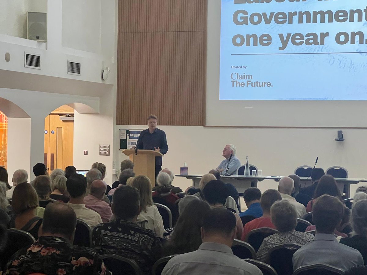 johnmcdonnellMP's tweet image. Andrew Fisher starts our conference on Labour Government: One year On.
with an analysis of the poling on both Labour’s standing & individual policies. The conclusion is that if there was an election tomorrow Reform would be in government. That’s why political change is so needed.