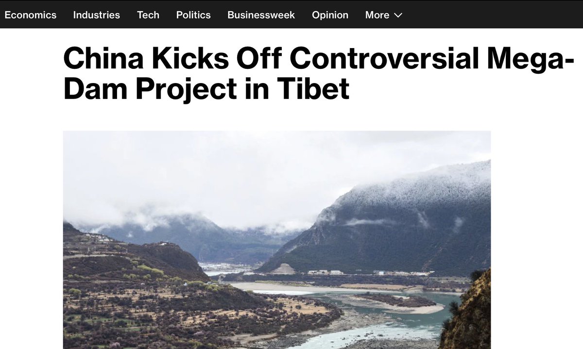 China to build $167 billion dam in Tibet — risk of escalation with India

China has launched one of the most expensive infrastructure projects in its history — a $167 billion dam in Tibet, according to Bloomberg citing state agency Xinhua.

Details remain classified, but it's