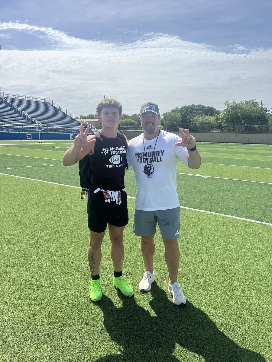 𝕮𝖆𝖉𝖊𝖓 𝕯𝖔𝖜𝖓𝖎𝖓𝖌 ˗ˏˋ𓆩†𓆪ˊˎ˗ (@cadendowning_) on Twitter photo After a great camp with <a href="/McMURRYFOOTBALL/">McMURRY FOOTBALL</a> <a href="/CoachNealMcM/">JORDAN NEAL</a> and an amazing conversation with <a href="/kjkelley_1/">KJ Kelley</a> I’m honored and blessed to say I’ve received my 4th official offer!! Thank you for the support from my coach’s and family wouldn’t be here without ya’ll! #AGTG <a href="/CoachZBirdwell/">Zach Birdwell</a> After a great camp with <a href="/McMURRYFOOTBALL/">McMURRY FOOTBALL</a> <a href="/CoachNealMcM/">JORDAN NEAL</a> and an amazing conversation with <a href="/kjkelley_1/">KJ Kelley</a> I’m honored and blessed to say I’ve received my 4th official offer!! Thank you for the support from my coach’s and family wouldn’t be here without ya’ll! #AGTG <a href="/CoachZBirdwell/">Zach Birdwell</a>