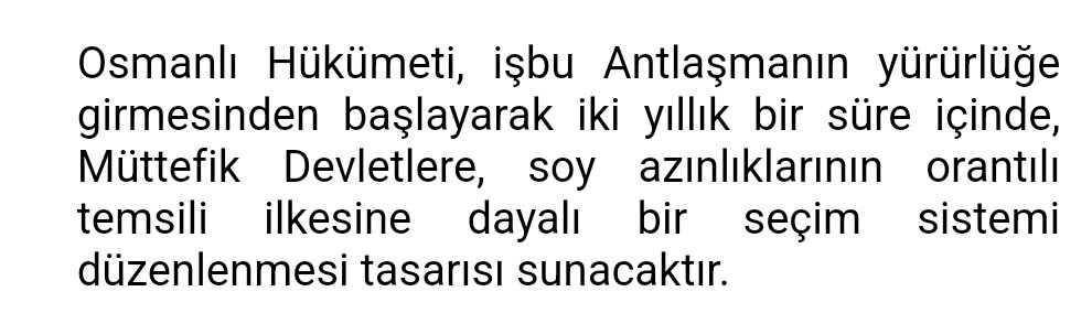 Devlet Bahçeli'nin bugün yaptığı öneri, Sevr anlaşması 145. madde 3. paragraftır.