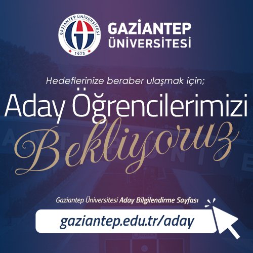 #YKS2025 sonuçları açıklandı!

Tüm adayları tebrik ediyor,hayallerine uzanan yolda başarılar diliyoruz.👏

Parlayan bir yıldız gibi yolunuzu aydınlatacak bir üniversite arıyorsanız, #GaziantepÜniversitesi sizleri bekliyor.🤗

gaziantep.edu.tr/aday

#ParlayanYıldız #GAÜN #Tercih