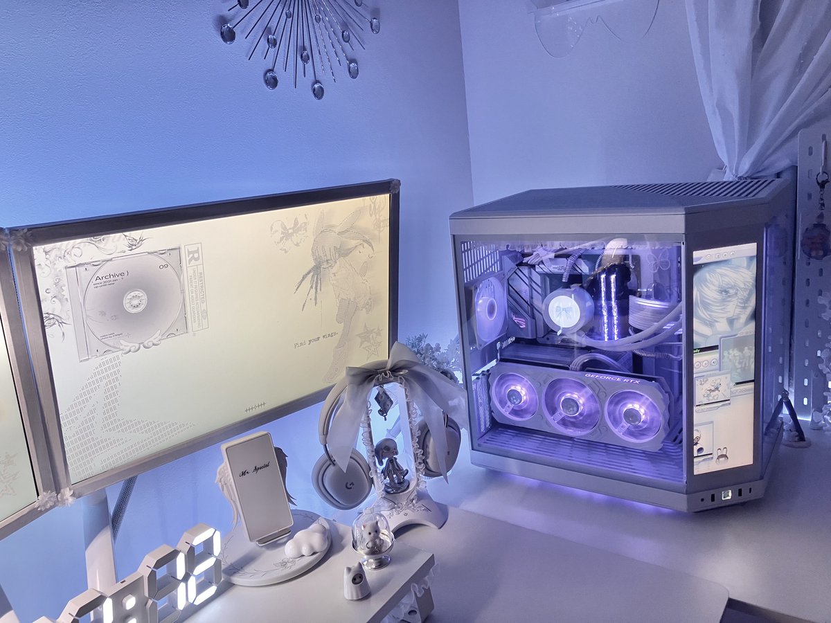 hqcuu_'s tweet image. #desksetup