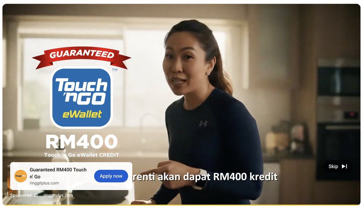 Lek je Ringgit+ buat iklan YT guna Ai.