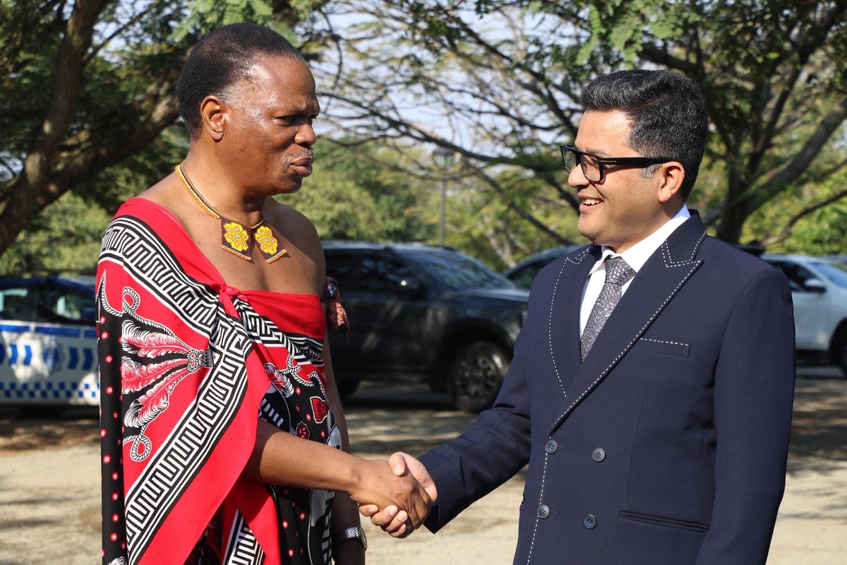 Pabitra Margherita (@pmargheritabjp) on Twitter photo Glad to meet HRH Prince Lonkhokhela, Hon’ble Minister of Natural Resources & Energy, Kingdom of Eswatini.
Discussed ways to increase cooperation in the energy sector.
<a href="/MEAIndia/">Randhir Jaiswal</a> Glad to meet HRH Prince Lonkhokhela, Hon’ble Minister of Natural Resources & Energy, Kingdom of Eswatini.
Discussed ways to increase cooperation in the energy sector.
<a href="/MEAIndia/">Randhir Jaiswal</a>