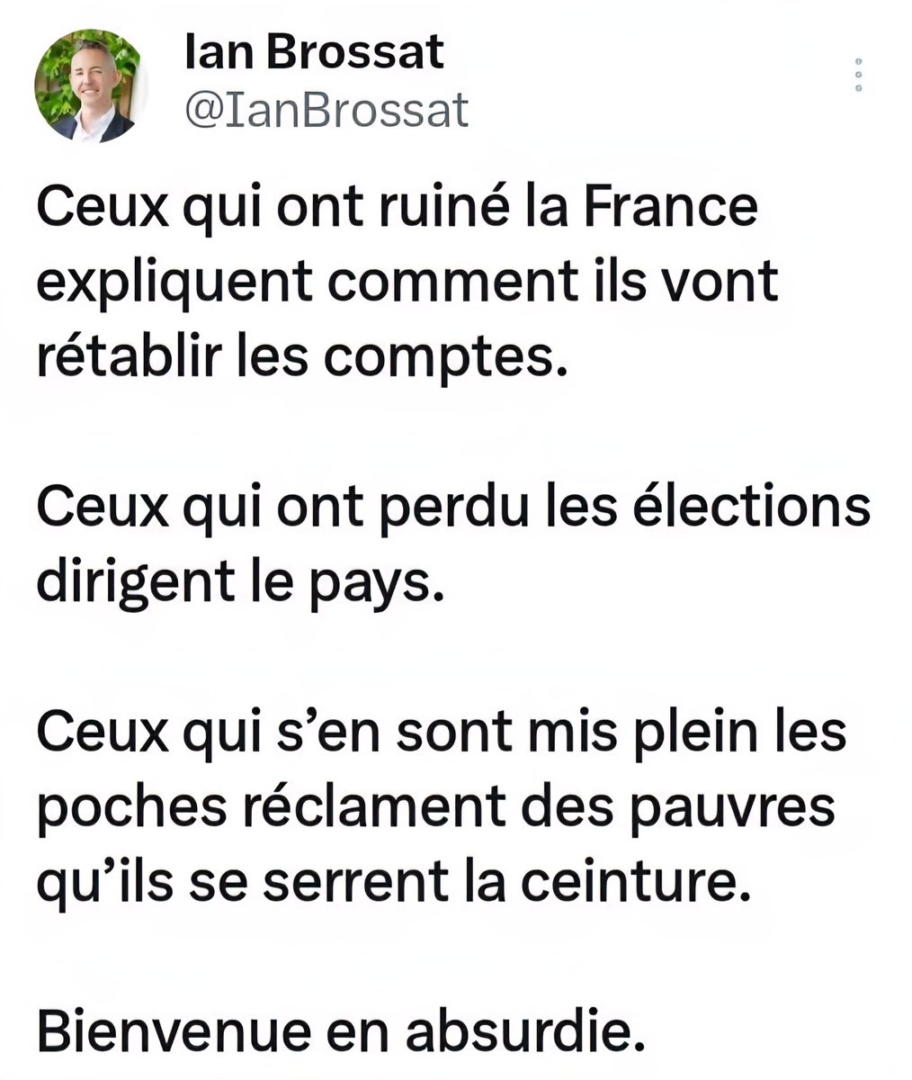 Les incompétents sont au pouvoir.