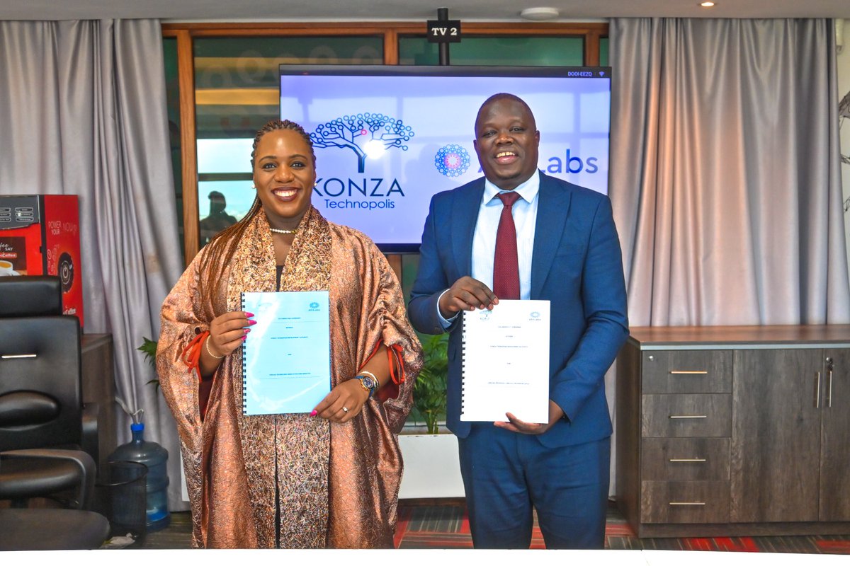 <a href="/konzatech/">Konza Technopolis Development Authority</a>  has signed an MoU with <a href="/AfriLabs/">AfriLabs</a> the partnership with see Konza Technopolis serve as Strategic Partner for the AfriLabs Annual Gathering 2025, co-create innovation platforms, support startup incubation, and champion IP 
<a href="/jpokwiri/">John Paul Okwiri, OGW</a>
 #SiliconSavannah