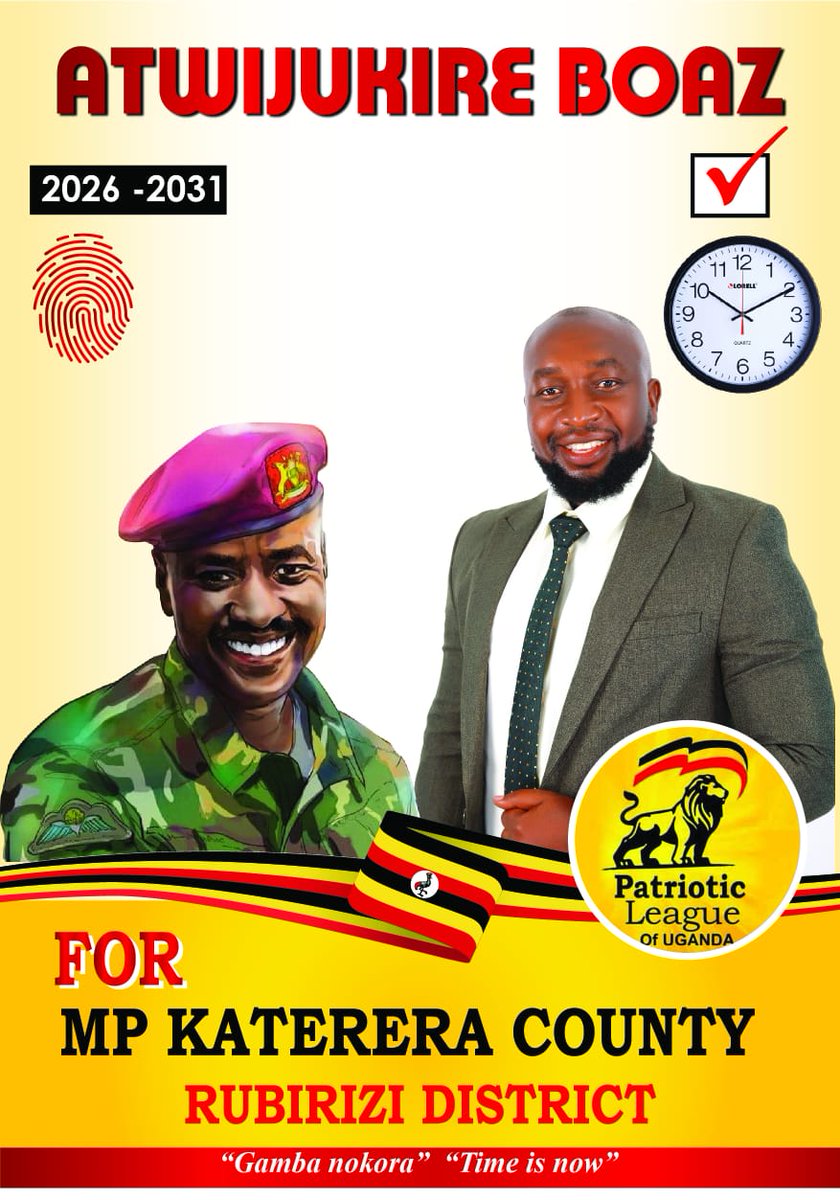 VKaterera's tweet image. #Trending. Hon Atwijukire Boaz of PLU continues to attract more attention and support from all united forces of change of leadership in katerera county after mps elections for nrm flag 2025 Nrm primaries.
@Rubirizimag
