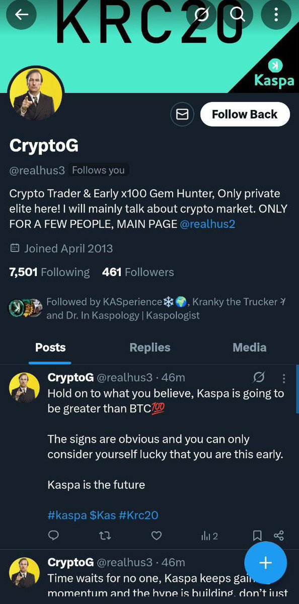 realhus2's tweet image. Be careful out there guys, this is an impersonator and I am not in any way affiliated to this account.

Double check before you do any transaction with anyone or make deals, this is a fake account and I know nothing about it! 

Stay safe💚 and remember to buy more $Kas😊