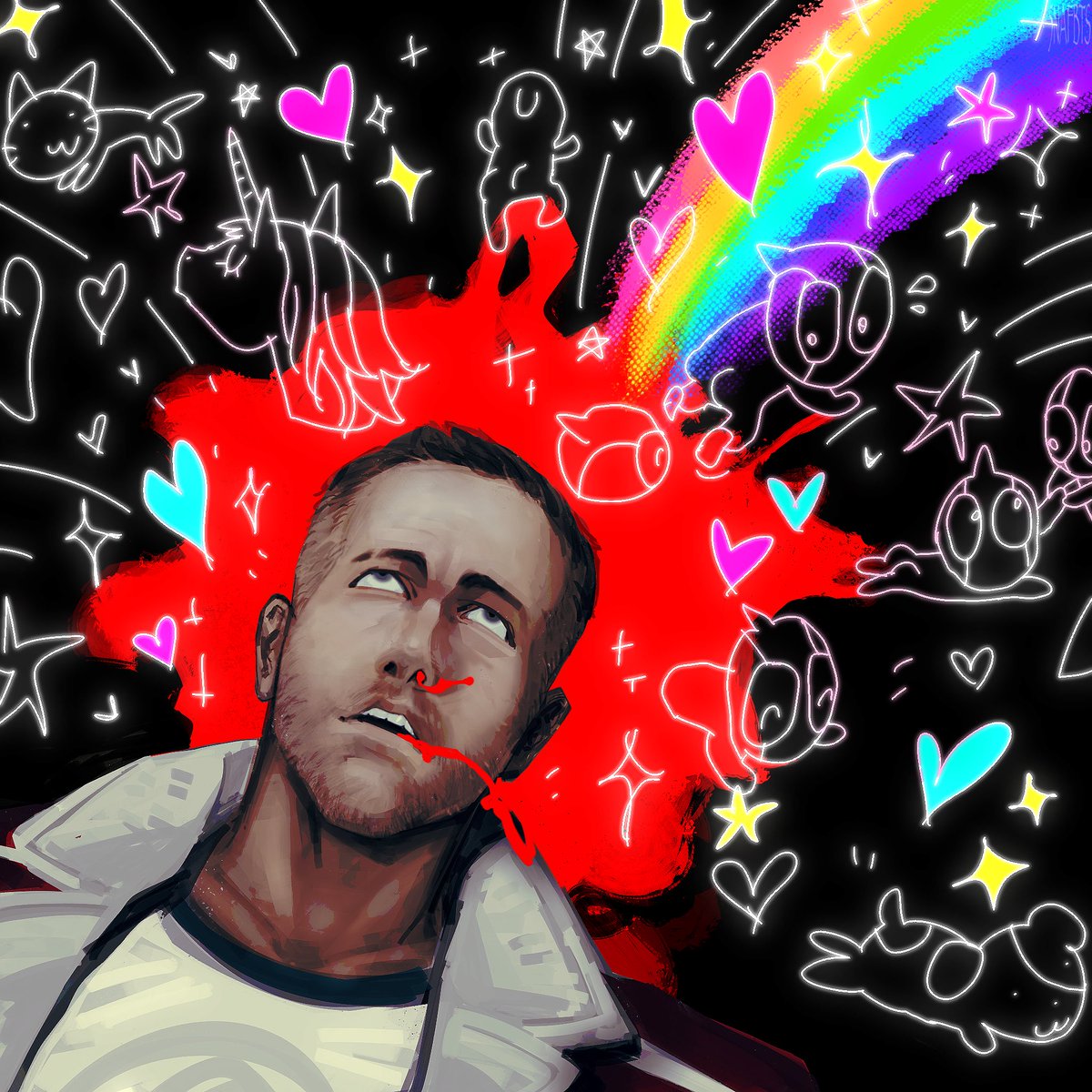 5NAFBTS's tweet image. ⭐️💀🦄 #DEADPOOL