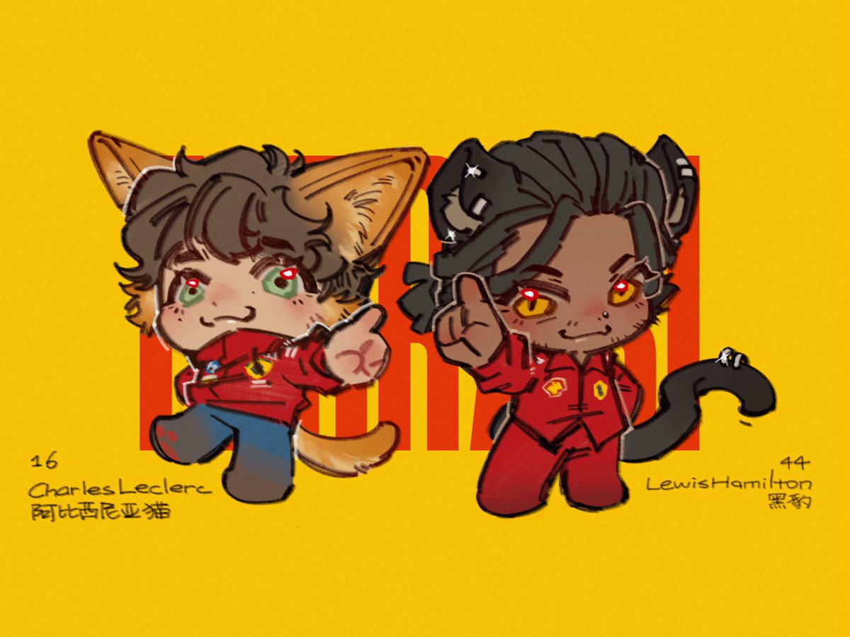 Pereg1ne's tweet image. Ferrari cats
#f1twt #f1art #Formula1 #CharlesLeclerc #lewishamilton #Ferrari