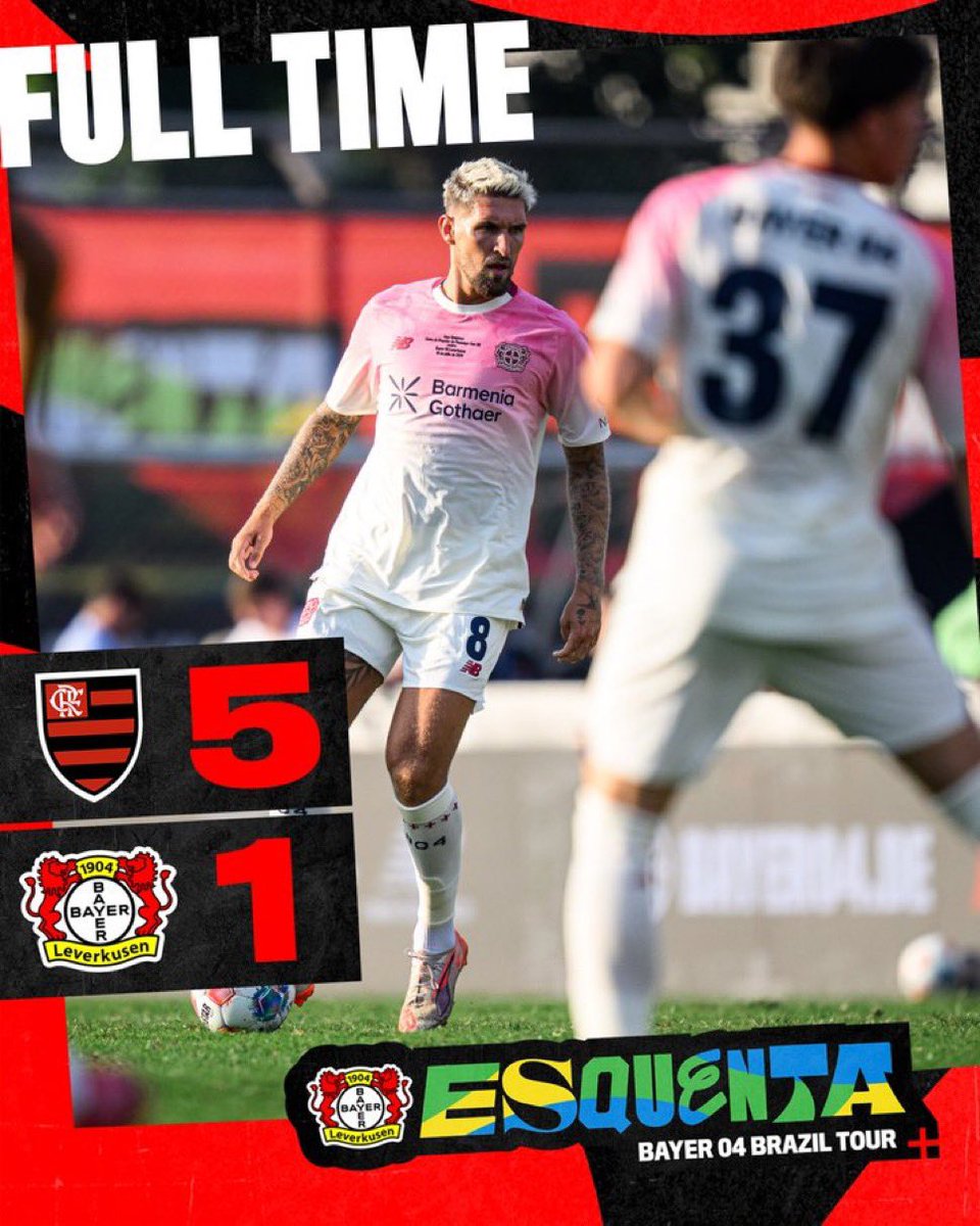 TheCopaClub's tweet image. It’s not just the Club World Cup where Brazilian teams showed their quality.
Flamengo’s U20s beat Bayer Leverkusen 5-1 in a recent friendly. Quite incredible.