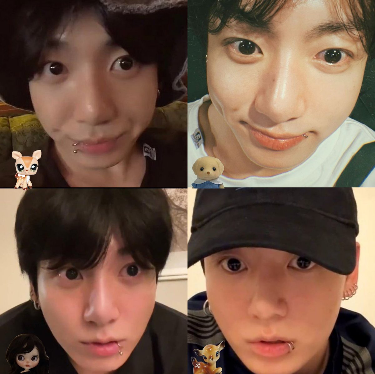 bunpawss's tweet image. jungkook big boba starry eyes ♡
