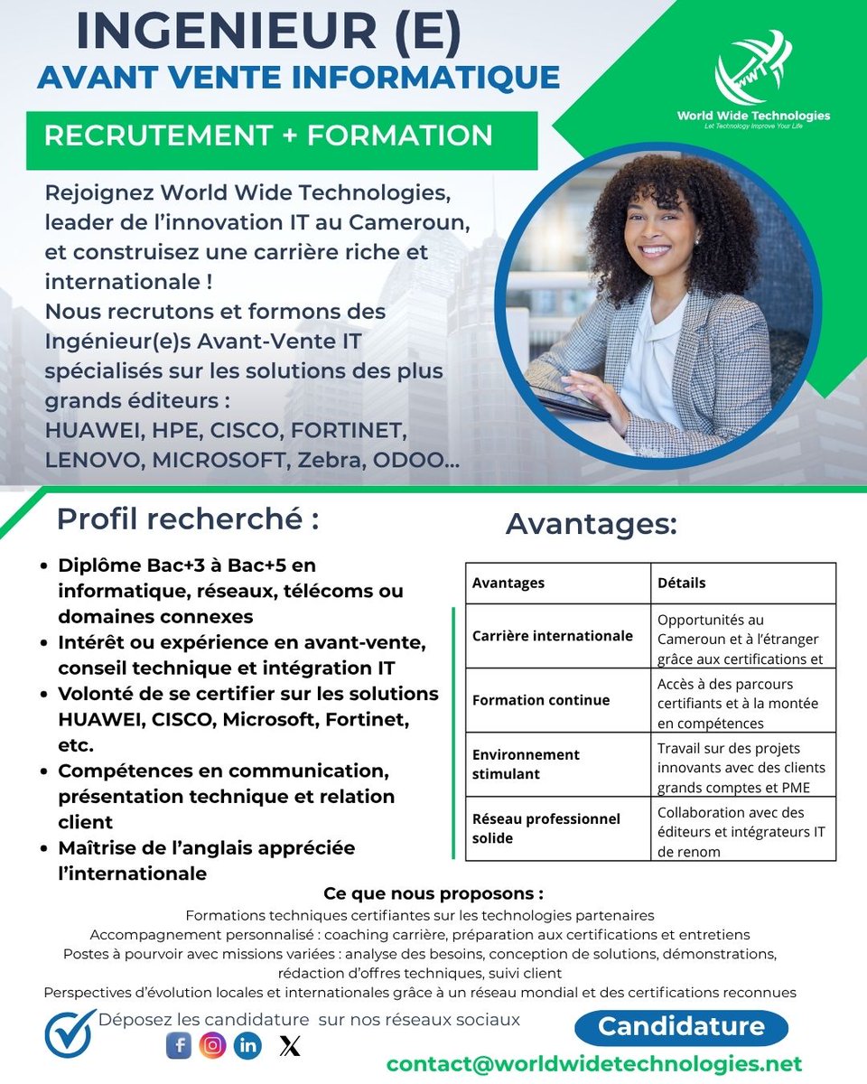 WorldWideTech2's tweet photo. Faites le Pas vers l'expertise, le monde est à votre portée https://t.co/7Dyh3pUSI0