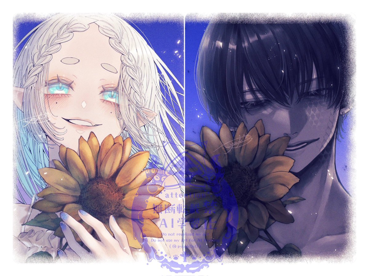 pyonkOxO's tweet image. 【あなたと2人だけの世界】
#oc #illustration