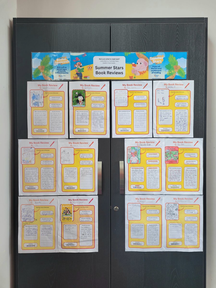 corkcolibrary's tweet image. Delighted here in #Cobhlibrary to exhibit our Summer Stars book reviews.⭐️⭐️⭐️⭐️

Well done to all who put pen to paper to write about the plot and what they loved about their chosen book. 📚

#WhatLibrariesDo #RightToRead #SummerStars2025 #SummerStars

Cobh Edition
Cobh News