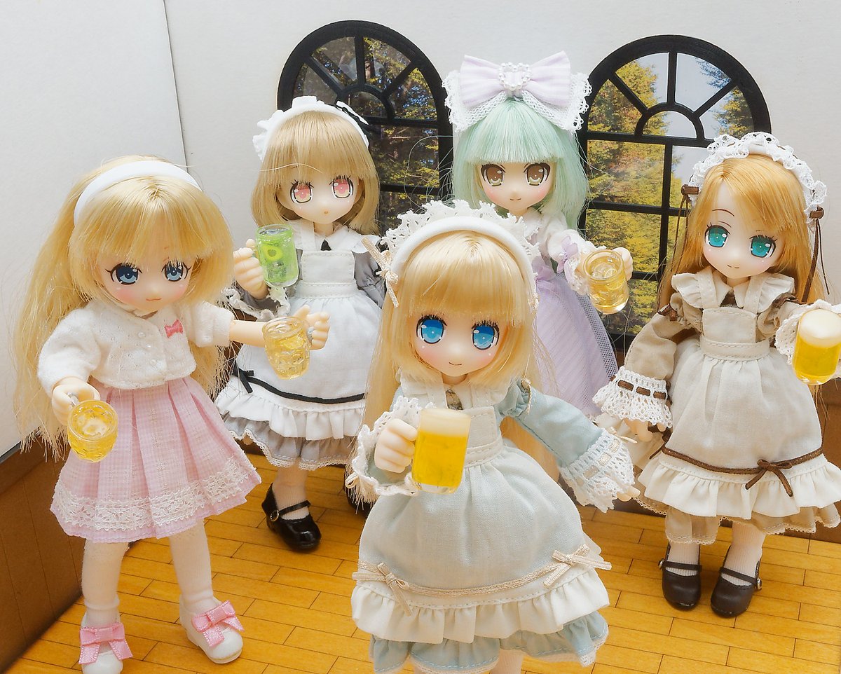 mikumikux10's tweet image. こんばんは
新人歓迎会です😊
#ドールオーナーさんと繋がりたい
#うちのこかわいい
#azone #アゾン #LilFairy