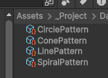 RiosheGames's tweet photo. the patterns are simple Scriptables, I am pretty happy with my implementation https://t.co/oxJzYiwvIf