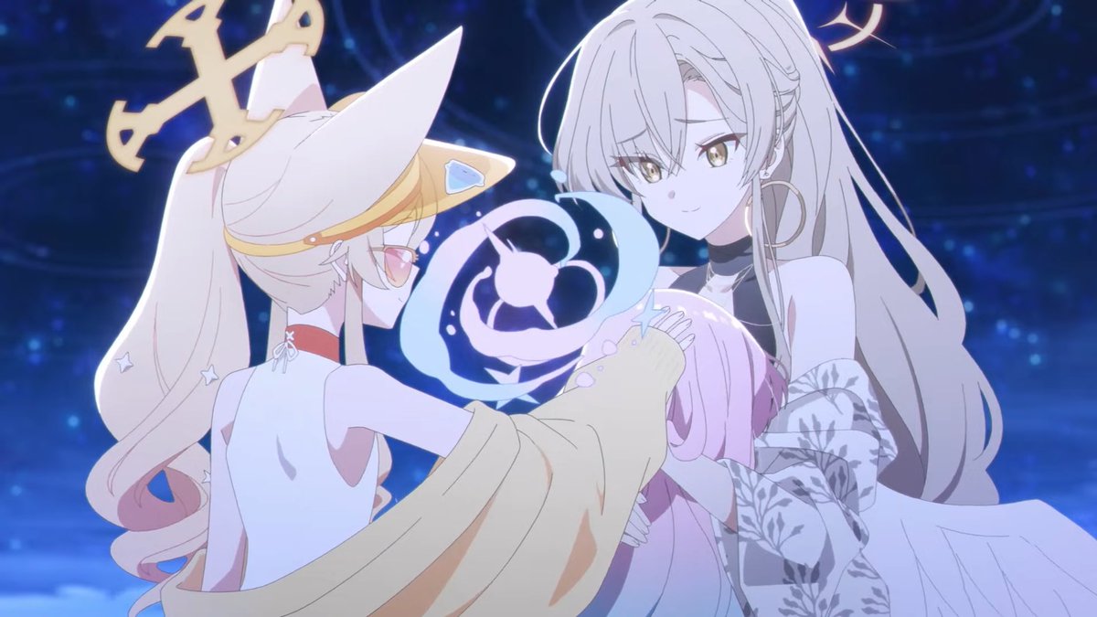 ブルアカのアニメPVで水着ミカがナギサ様っぱいにセイアちゃんなでなで