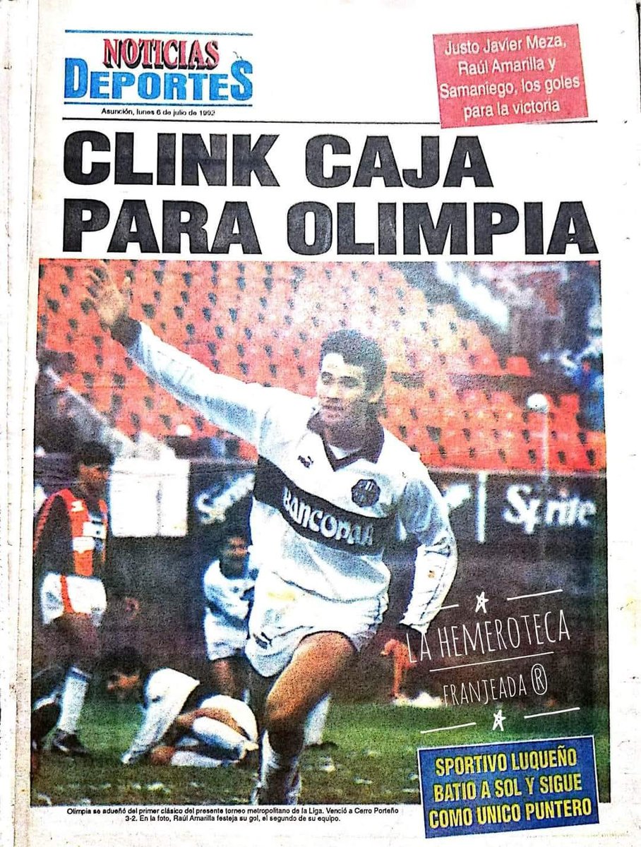 diariokue's tweet photo. 🎂 𝐅𝐞𝐥𝐢𝐳 𝐂𝐮𝐦𝐩𝐥𝐞𝐚ñ𝐨𝐬, 𝐑𝐞𝐲 𝐝𝐞 𝐀𝐦é𝐫𝐢𝐜𝐚 👑⚽
Un día como hoy, 19 de julio de 1960, nacía en Luque el gran Raúl Vicente Amarilla.

Debutó con Olimpia en 1988, jugó 136 partidos y marcó 63 goles.
En América lo bautizaron: “La Elegancia del Gol”.
¡Salud, ídolo! https://t.co/8lNjnA4ekc