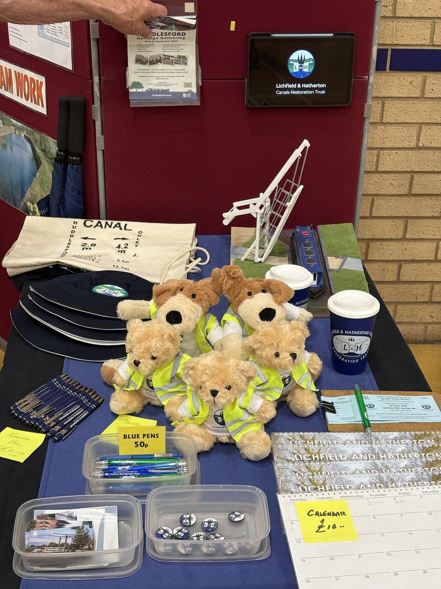 LHCRT1's tweet image. We're all set up at Burntwood Wakes and have brought some furry friends too.