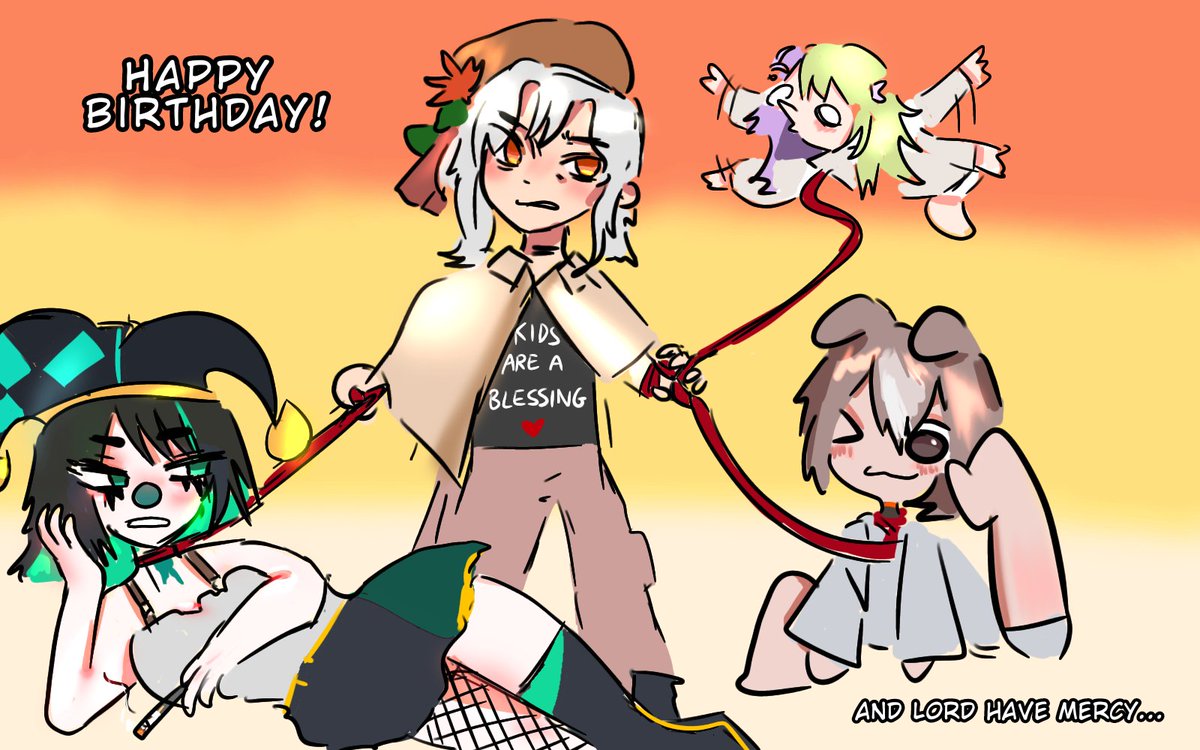 VClubSandwich's tweet image. SO LATE, but happy birthday, Autumn Mane-chan! Best of luck with your little uh... creatures.