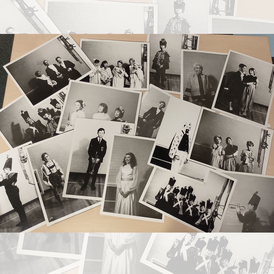 SwindonLocal's tweet image. We had a great visit from students at Lawn Manor Academy last week! We introduced them to the Local Studies collection, and were able to show them some photos, scrapbooks and magazines from the school during its Churchfields era.