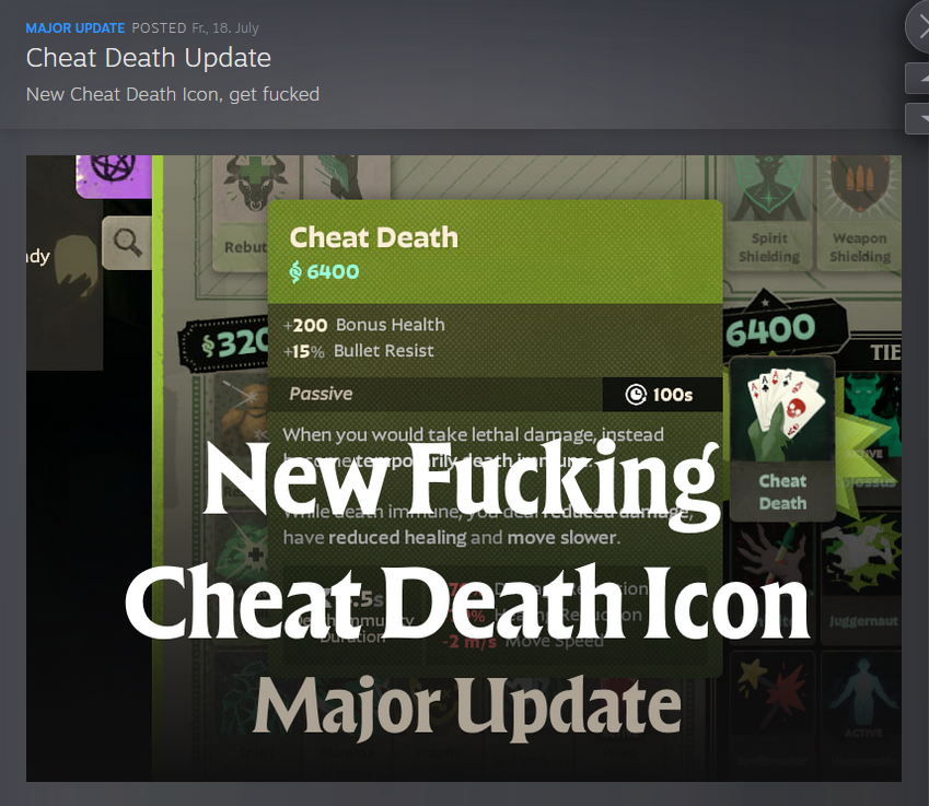 Pauzelock's tweet image. The big update will be next week.

#deadlock