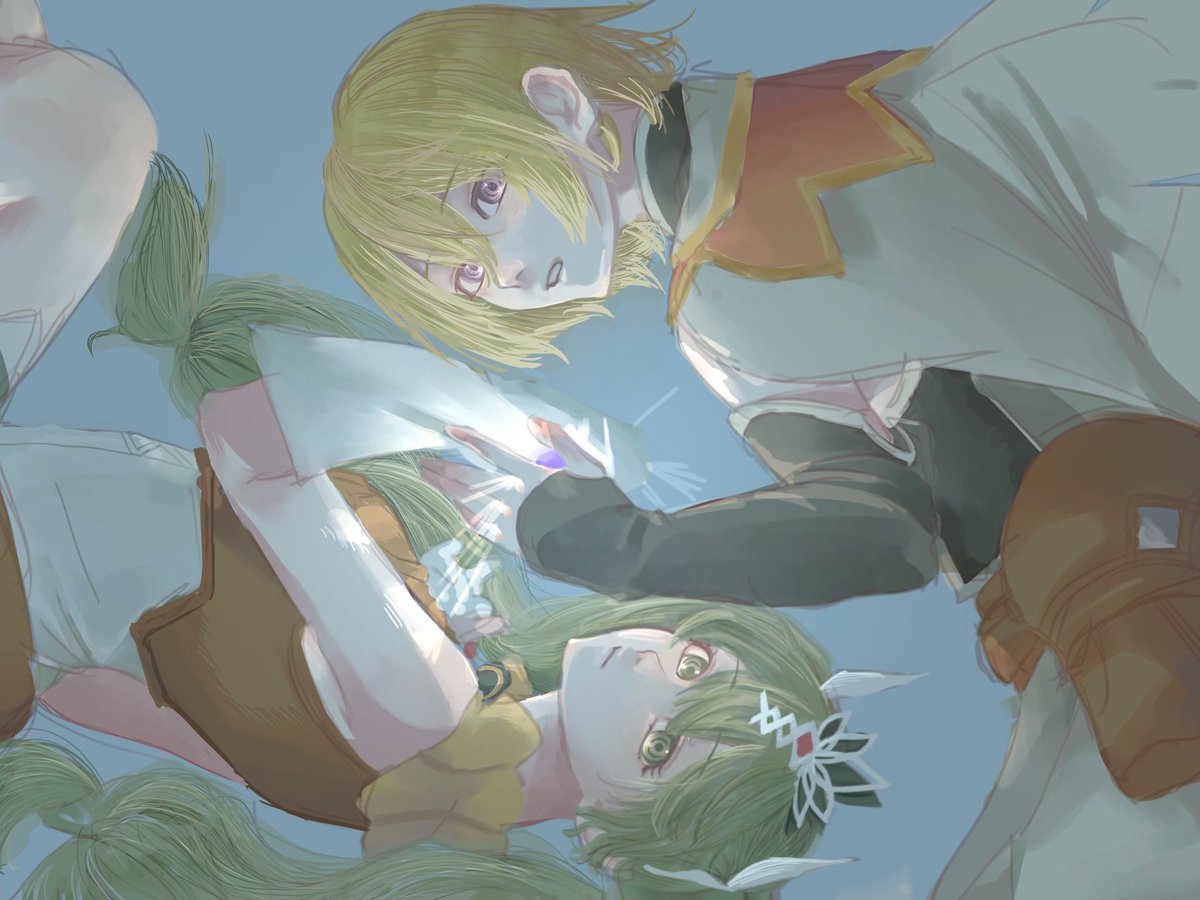 qwq_kbtofu's tweet image. 13周年おめでとうございます！
描けなかったのでお気に入りを再掲…！半分アサフレ