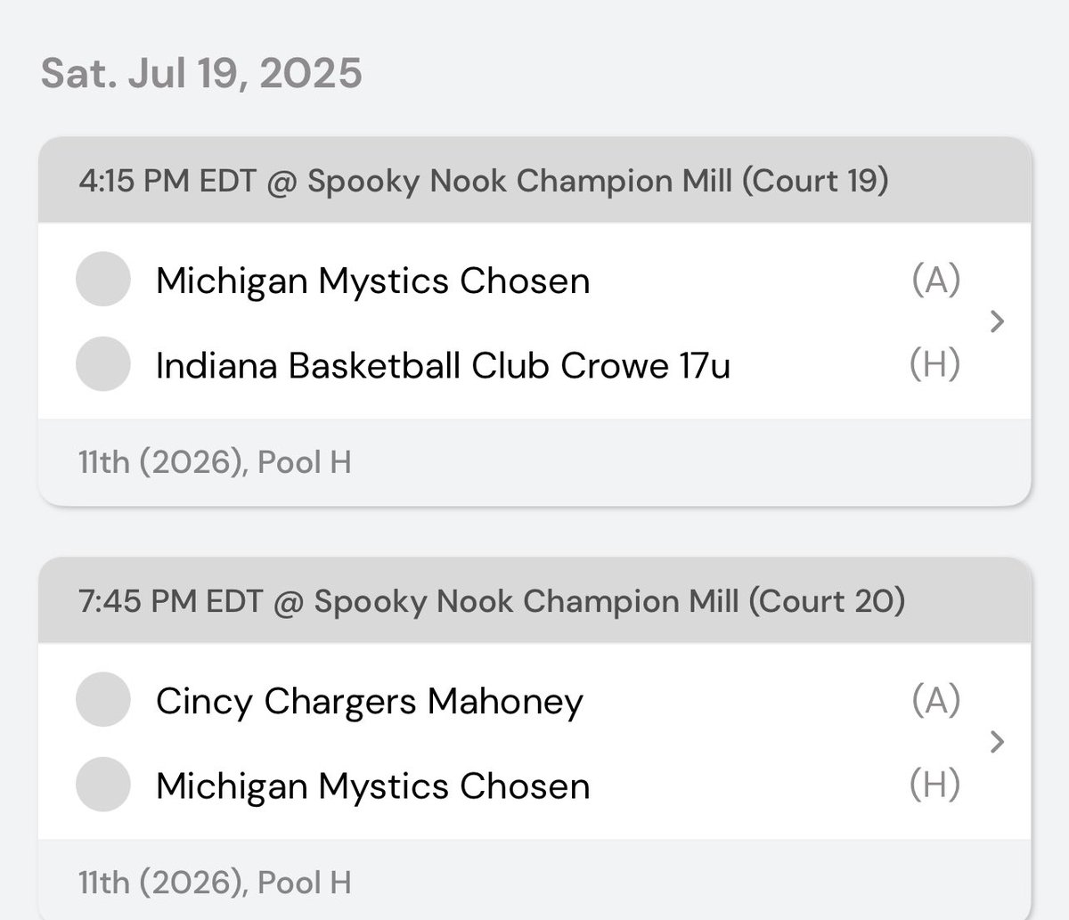 Dave Smith (@mysticscoach) on Twitter photo Mystics Chosen 2026 - We have two games today at The Finale 7/18-21 <a href="/SelectEventsBB/">Select Events Basketball</a>
<a href="/MImystics/">Michigan Mystics</a>
<a href="/ceanawilson2026/">Ceana Wilson</a>
<a href="/aubrinmiller3/">Aubrin Miller</a>
<a href="/AlysonM24/">Alyson Moore</a>
<a href="/Sadie2026/">Sadie Day</a>
<a href="/analiya_fields/">Analiya Fields</a>
<a href="/LayneBiggers/">Layne Biggers</a>
<a href="/KelseyKohlmann/">Kelsey Kohlmann</a>
<a href="/Raesmith248/">Maraeyah Smith</a>
<a href="/KataTasich1/">Katarina Tasich</a>
<a href="/jensynardouin07/">Jensyn Ardouin</a>
<a href="/caroline_r23/">caroline reinke</a> <a href="/makennamberryy/">Makenna Berry</a> Mystics Chosen 2026 - We have two games today at The Finale 7/18-21 <a href="/SelectEventsBB/">Select Events Basketball</a>
<a href="/MImystics/">Michigan Mystics</a>
<a href="/ceanawilson2026/">Ceana Wilson</a>
<a href="/aubrinmiller3/">Aubrin Miller</a>
<a href="/AlysonM24/">Alyson Moore</a>
<a href="/Sadie2026/">Sadie Day</a>
<a href="/analiya_fields/">Analiya Fields</a>
<a href="/LayneBiggers/">Layne Biggers</a>
<a href="/KelseyKohlmann/">Kelsey Kohlmann</a>
<a href="/Raesmith248/">Maraeyah Smith</a>
<a href="/KataTasich1/">Katarina Tasich</a>
<a href="/jensynardouin07/">Jensyn Ardouin</a>
<a href="/caroline_r23/">caroline reinke</a> <a href="/makennamberryy/">Makenna Berry</a>