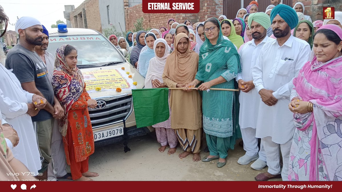 DSSNewsUpdates's tweet photo. Sardar Gurmail Singh Insan — a devoted follower of Dera Sacha Sauda — lived every moment in service to humanity. Even in death, his spirit of seva shone through as he donated his body to medical science, turning his farewell into a gift for future generations. His legacy doesn’t just live on — it continues to serve, inspire, and heal. A true example of devotion beyond life. 

#BodyDonation #DeraSachaSauda #SaintDrMSG #SelflessService #FinalActOfService #MedicalScience