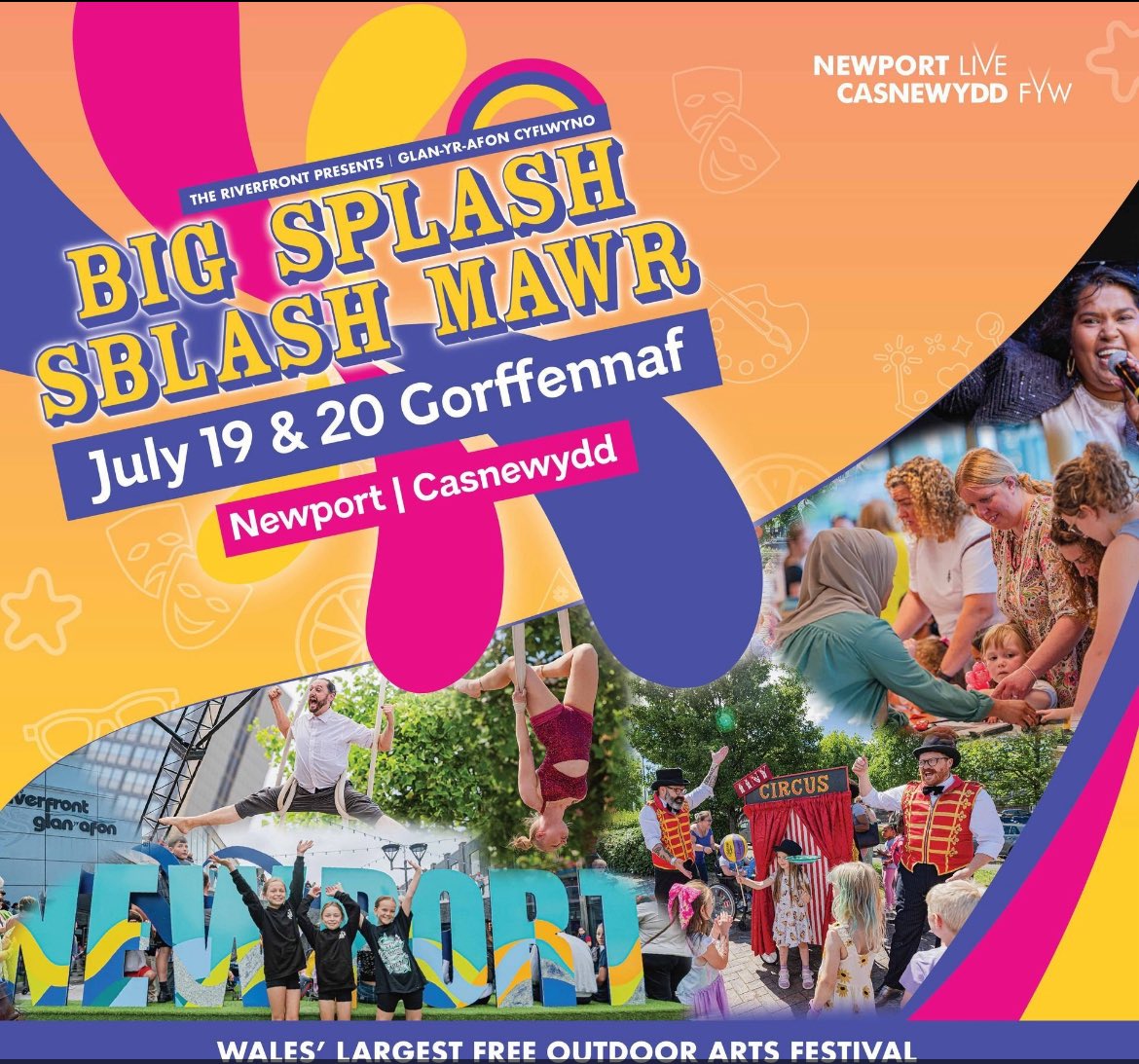 A pleasure to be at the launch of Wales’ largest outdoor arts festival, the Big Splash, here in Newport. Events take place today and tomorrow. Come down and join in the fun. buff.ly/BrTTWly. <a href="/NewportLiveUK/">Newport Live</a>