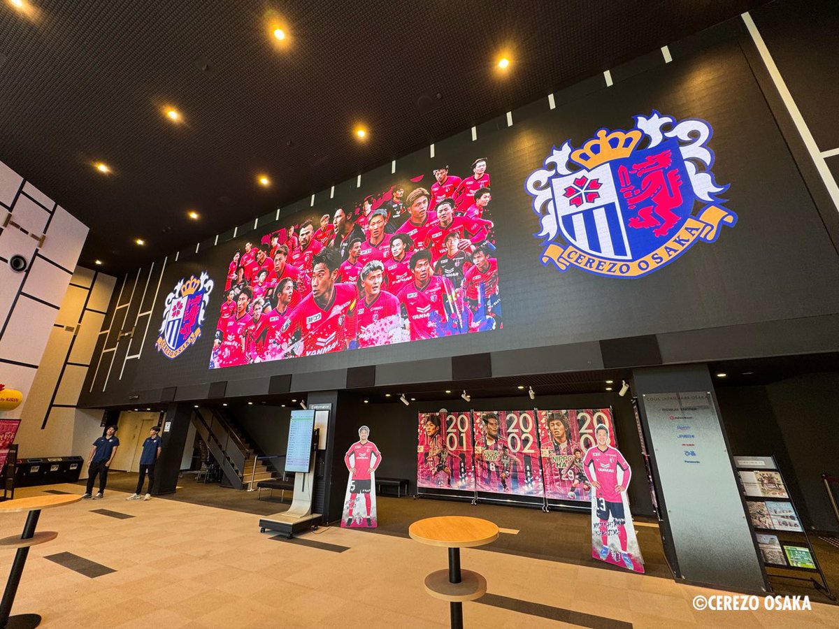 17:30ごろまでロビーを解放中✨
DJ WITCHさんによるDJ playでお出迎え🎧
また、グッズ販売当日券販売もスタート💨
ご検討中の皆様はぜひお越しください！
cerezo.jp/news/2025-0606…

#セレッソ大阪