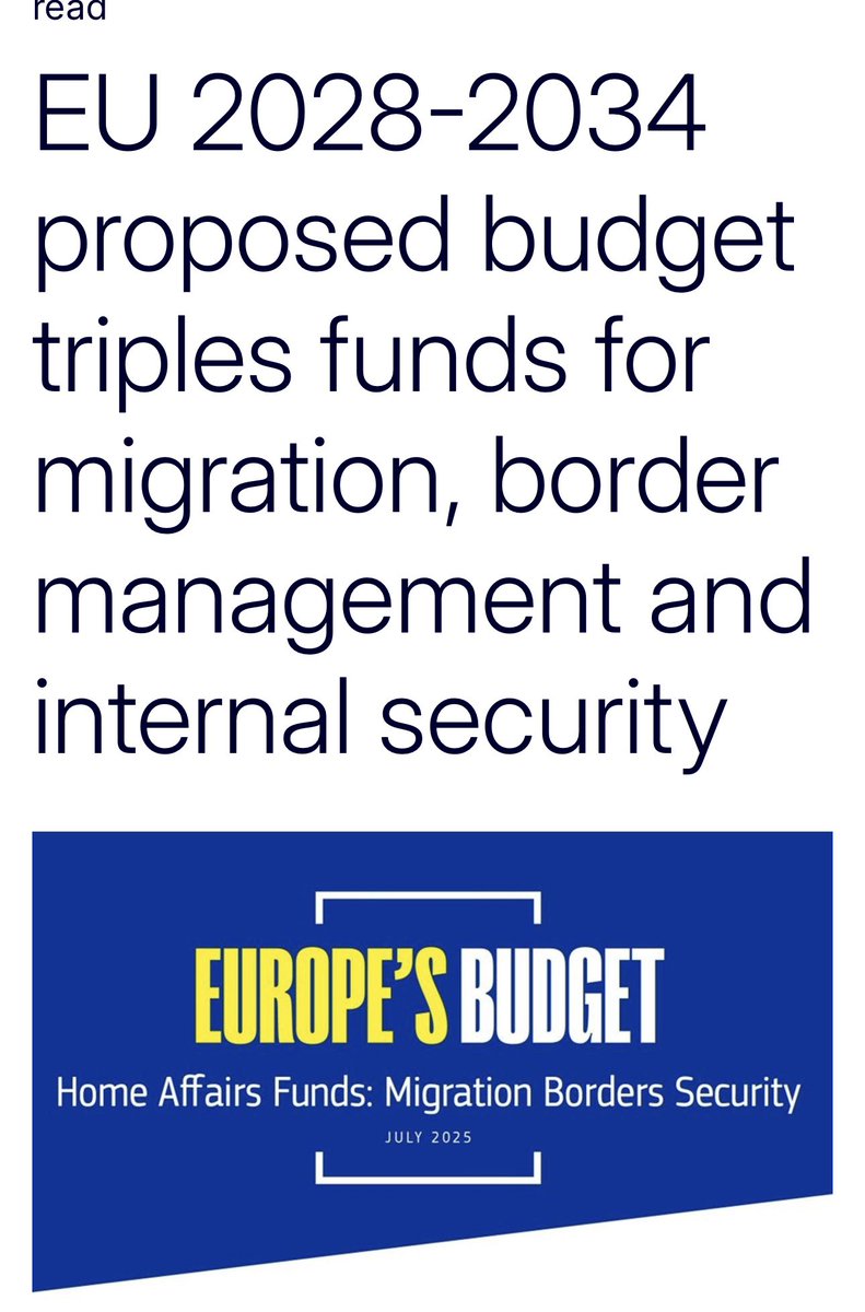_mullally_el_'s tweet image. The EU has Tripled its Immigration and boarder management system budget to €2 TRILLION for 2028 -2034. They are tripling the budget to facilitate tens of thousands of immigrants to come to Ireland. This is not good news. Our country is flooded with mass immigration. It’s needs…