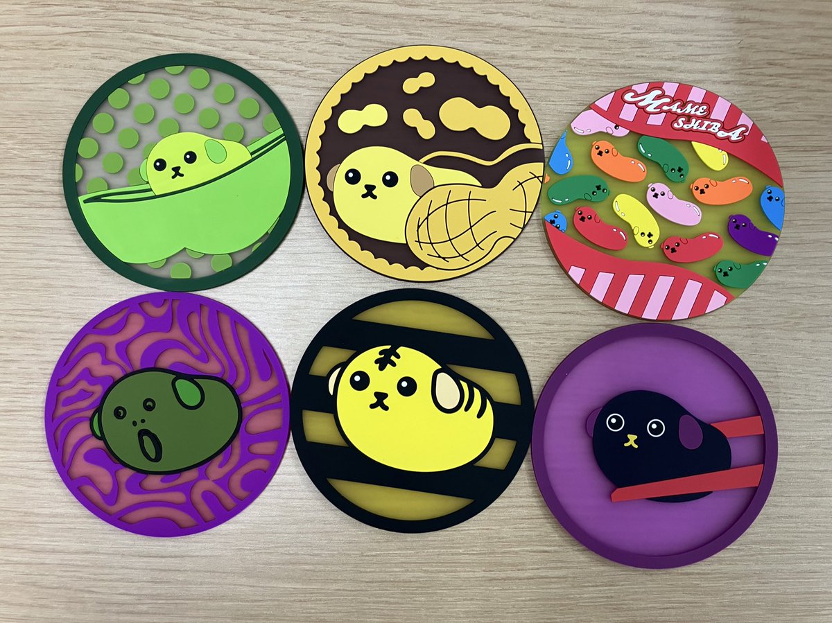 新商品情報】 ・豆しば クリアラバーコースター （400円） 販売開始し