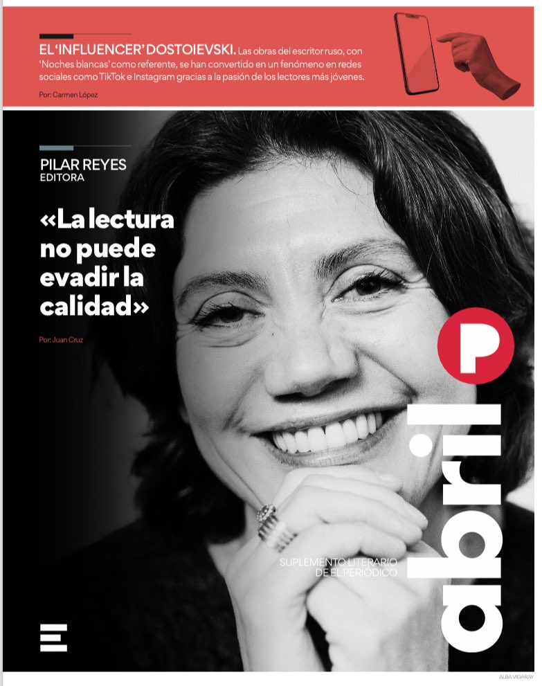 alexsalmonbcn's tweet image. 📚📚Otro #Abril de julio. Entrevista a la editora Pilar Reyes de @cosmejuan. Un “influencer” llamado Dostoievski por Carmen López. Las tribunas de Darío Villanueva @RAEinforma, @laurabarrachina y Antonio Puente. El perfil a @cesargonzaleztw de Elena Pita.📚📚