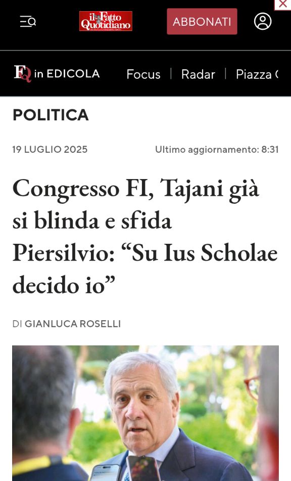 gigi52335676's tweet image. Tajani ancora non lo sa, ma se continua così la finisce a condurre Forum