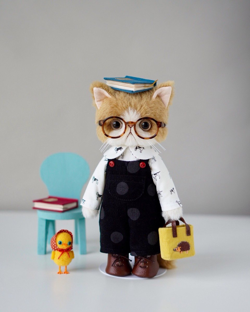 作家もの　パリCOさんの猫のぬいぐるみ　アートドール　新品　テディベア Amazon.co.jp: 作家もの パリCOさんの猫のぬいぐるみ アート