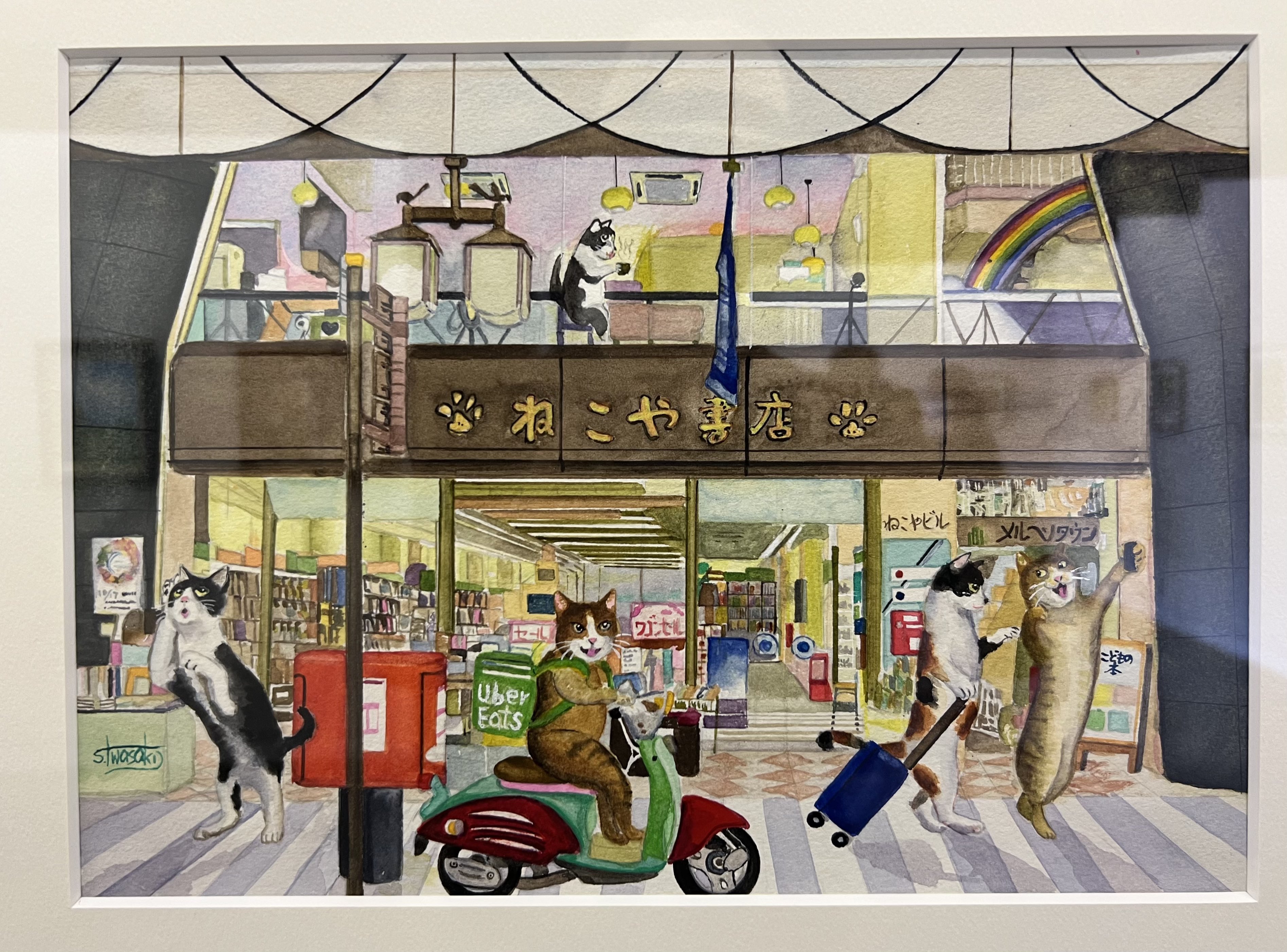 1時間以内に売れなければ300円❗　原画絵画　「きらめきニャンコ」 Shohei Ochiai THIS IS OCHIAI SHOHEI』 ⁡ 落合翔平さんの大規模