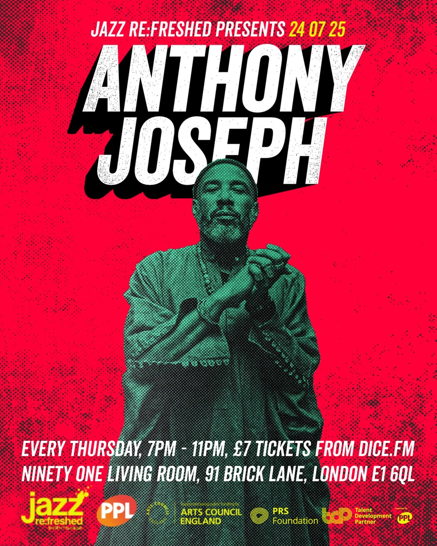 jazz re:freshed (@jazzrefreshed) on Twitter photo NEXT UP! Award-winning poet, academic and musician Anthony Joseph will be on our stage 🔥
TICKETS: heyor.ca/7jzKFm
<a href="/91livingroom/">Ninety One</a> <a href="/PPLUK/">PPL</a> <a href="/PRSFoundation/">PRS Foundation</a> <a href="/ace_national/">Arts Council England</a>
#jazzrefreshed #fundedbyprsf NEXT UP! Award-winning poet, academic and musician Anthony Joseph will be on our stage 🔥
TICKETS: heyor.ca/7jzKFm
<a href="/91livingroom/">Ninety One</a> <a href="/PPLUK/">PPL</a> <a href="/PRSFoundation/">PRS Foundation</a> <a href="/ace_national/">Arts Council England</a>
#jazzrefreshed #fundedbyprsf